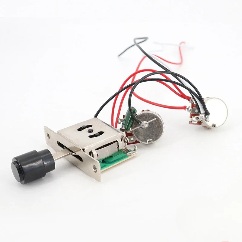 

TL Electric Guitar Pickup Circuit Assembly with 1 Volume 1 Tone Three-Speed Switch Welding Set Electronic Circuit for Guitarists