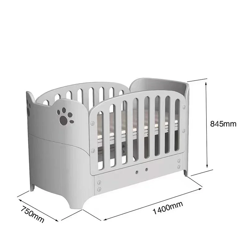 Portable plastic girls sleeping new born cot multifunctional cribs bedside baby bed for baby