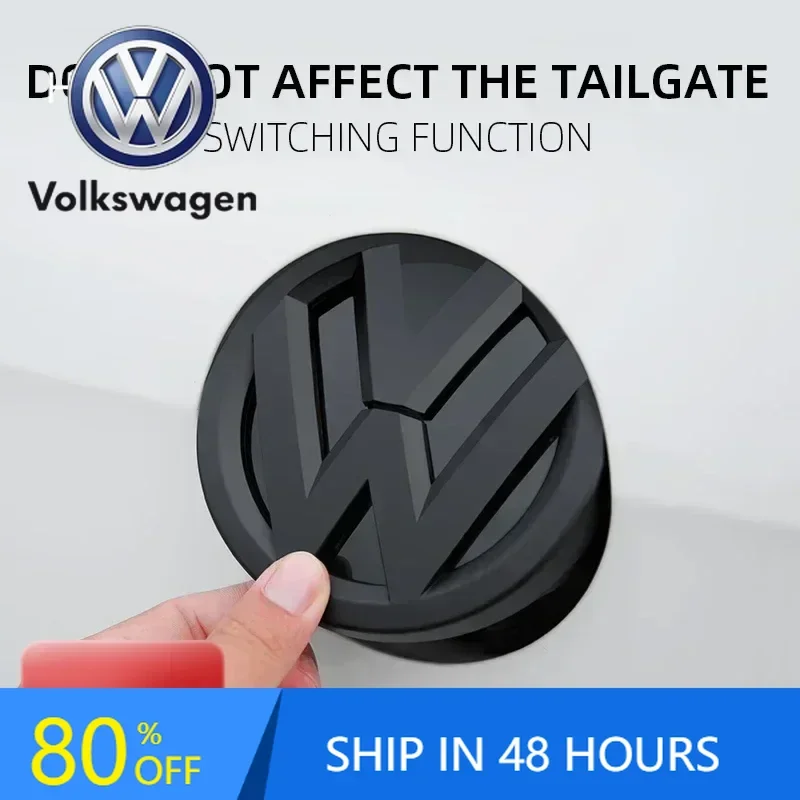 

For VOLKSWAGEN Car Glossy Black Front Grill Badges Rear Trunk Emblem Lid Covers Logo Sticker For VW Volkswagen GOLF 6 MK6 10-13