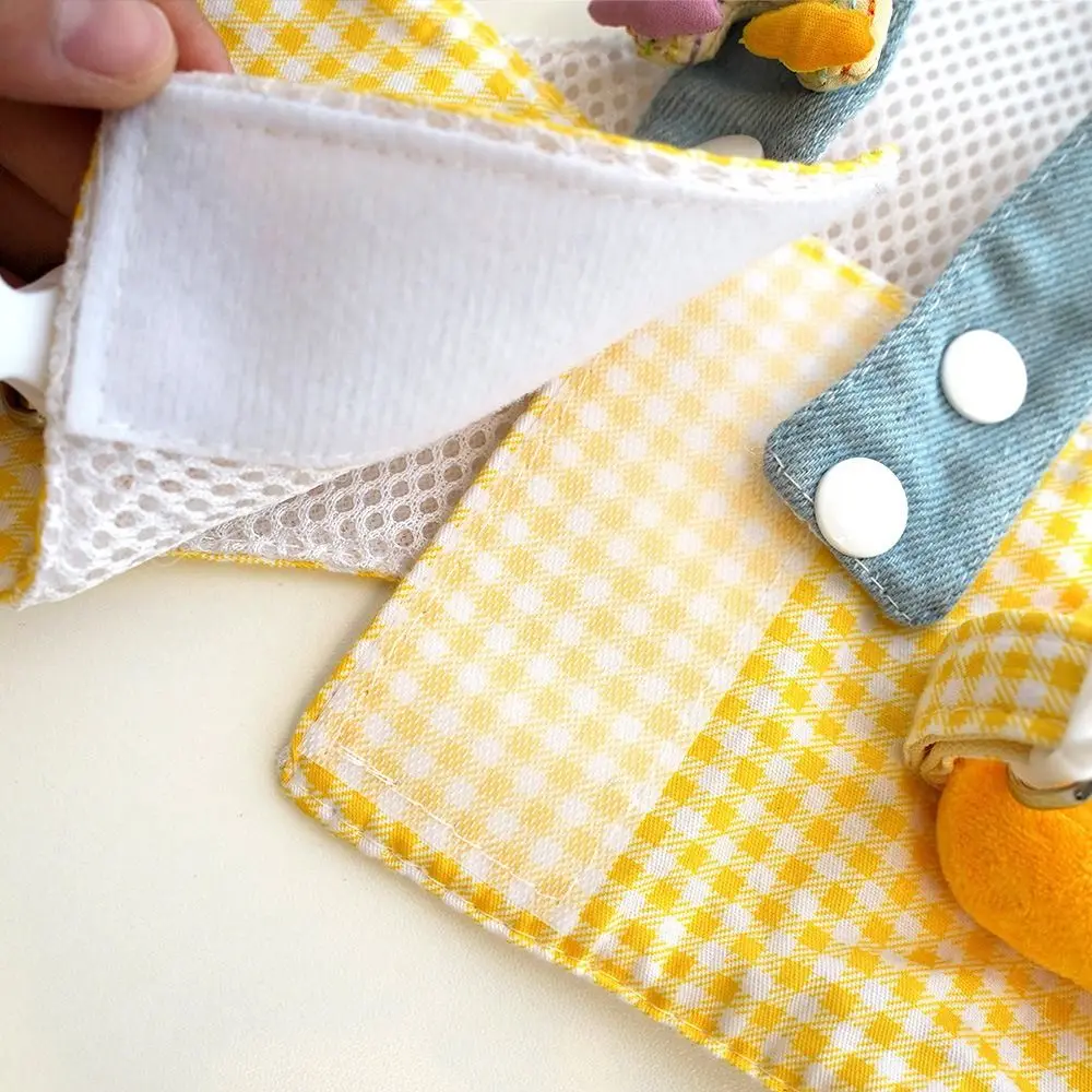 3 Pcs/Set Breathable Fabric Pet Traction Rope Set Duck Frog Design Cute Hat Dog Leash Puppy Clothes Outgoing Cat Chest Harness