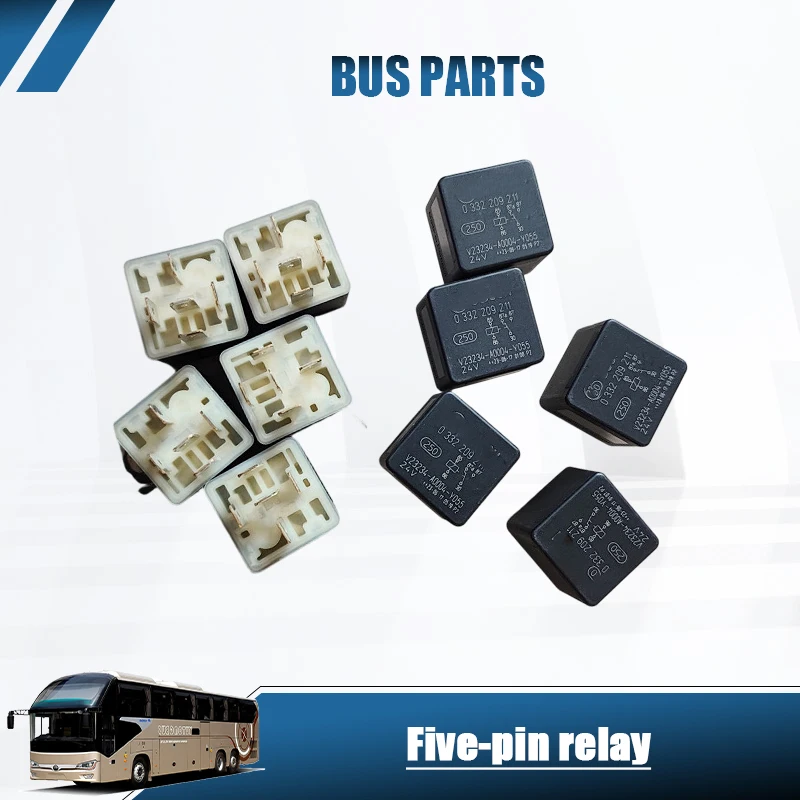 NEW Five-Pin Relay 0332209211 for Yutong, Zhongtong, Higer, King Long Buses