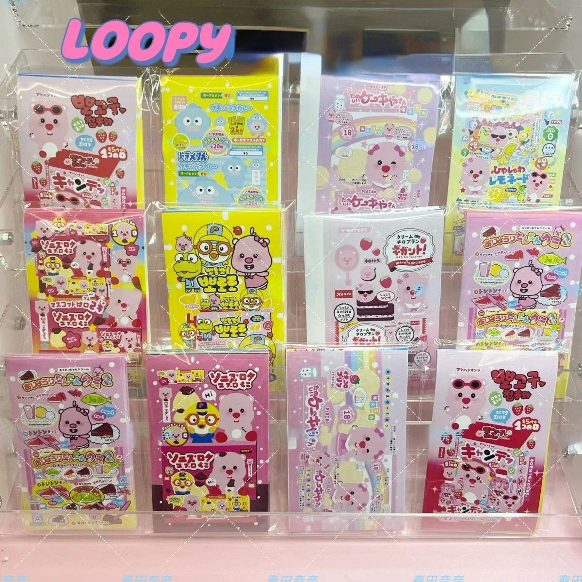 Kawaii Loopy Sealing Stickers Tablet Decals Anime Cartoon Handbook Decoration Packaged Card Diy Material Self-adhesive Sticker