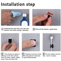 10/50PCS Cable Management Clip Guiding Line Wire Arrangement Protector Fixations Cord Holder Clearance WINDER Clips Attache Home - Image 6