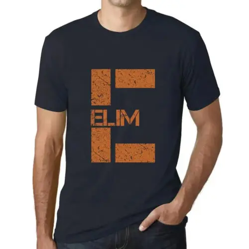 Herren Grafik T-Shirt Elim Öko-Verantwortlich Vintage Jahrgang Kurzarm Lustige