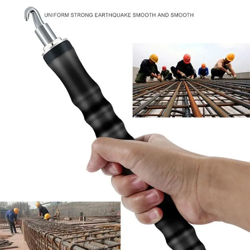 ABGH-Semi-Automatic Tying Machine Wire Knoting Pliers Straight Pull Bar Binding Hook Construction Site Winding Tool Easy Install