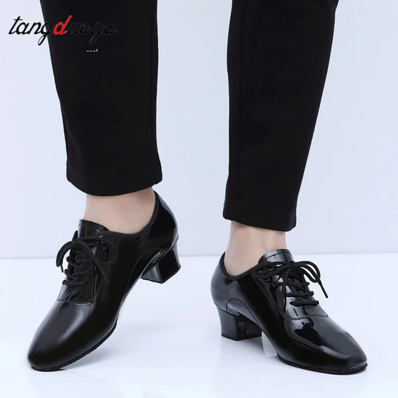 Hot Selling Men's Soft Leather Ballroom Dance Shoes Children's Latin Dance Shoes Boys Adult Teacher Shoes Jazz Dance Shoes