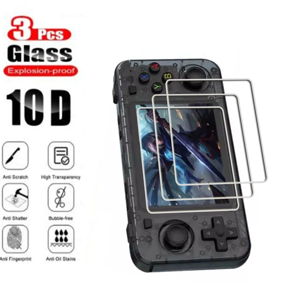3PCS 9H HD Tempered Glass For BOYHOM R36H 3.5Inch Game Hero ON BOYHOM R36H Games Screen Protector Cover Film