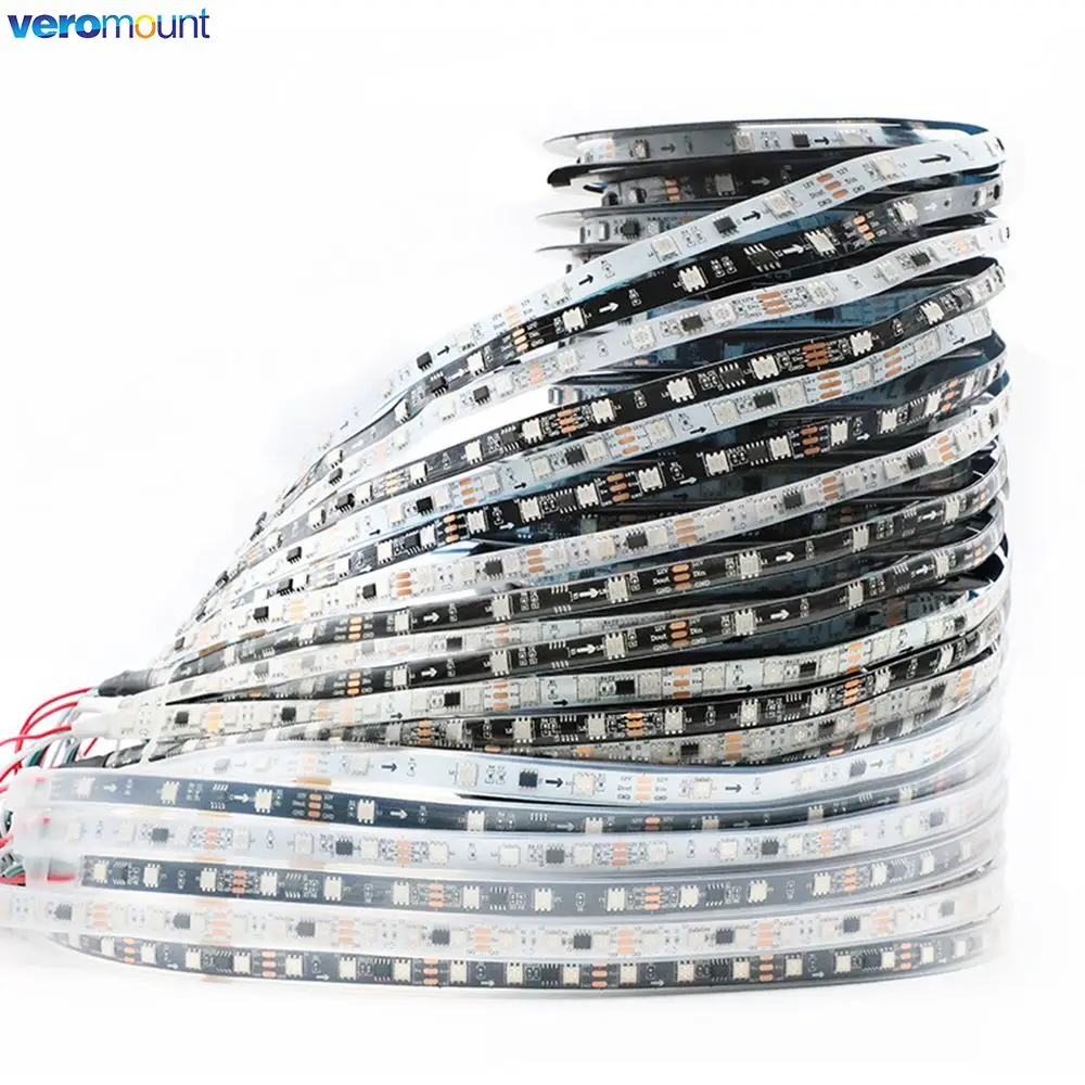 

5m 12V DC WS2811 Magic LED Strip 30/48/60/72 LEDs/m Addressable Pixel 5050 RGB Smart LED Tape IP20/65/67 Dream Color LED Ribbon