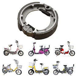 1PC Moped Scooter 90mm 75mm Rear Drum Brake Pads Shoes Motorcycle Brake System Motorbike Brake Shoe Metal Spring TB50 75x18MM