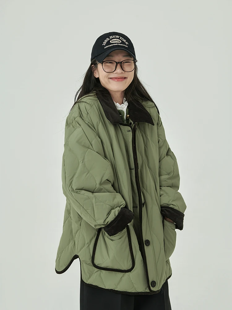 

HaveRice Moccasin Toast Nordic Feather 90 White Du down Легкий теплый осенне-зимний ретро новый Sle Down Jaet