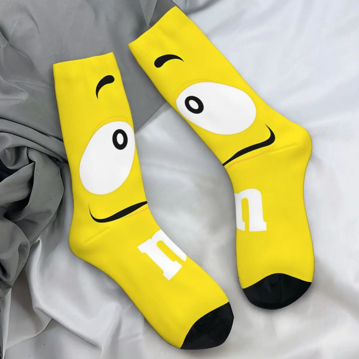 M Chocolate Cartoon Colorful Hip Hop (3) Socks Elegant Stockings Winter Anti Sweat Adults Men Socks Soft Graphic Climbing Socks