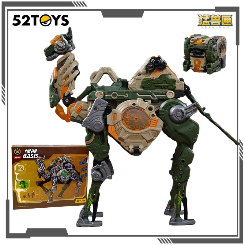 52TOYS Oryginalna Seria BEASTBOX Klan Ogromnych Pazurów BB-65 Oasis Transformująca Się Figurka Mecha Kolekcjonerski Prezent dla Chłopców