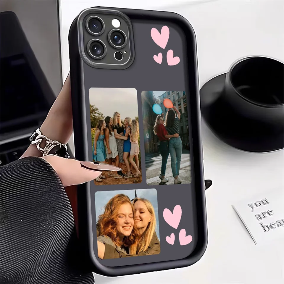 Funda Personalizable con Foto Familiar para iPhone 17 16 15 14 13 12 11 Pro Max Mini SE 2020 2022 Air XS XR 6 7 8 Plus 16e 2