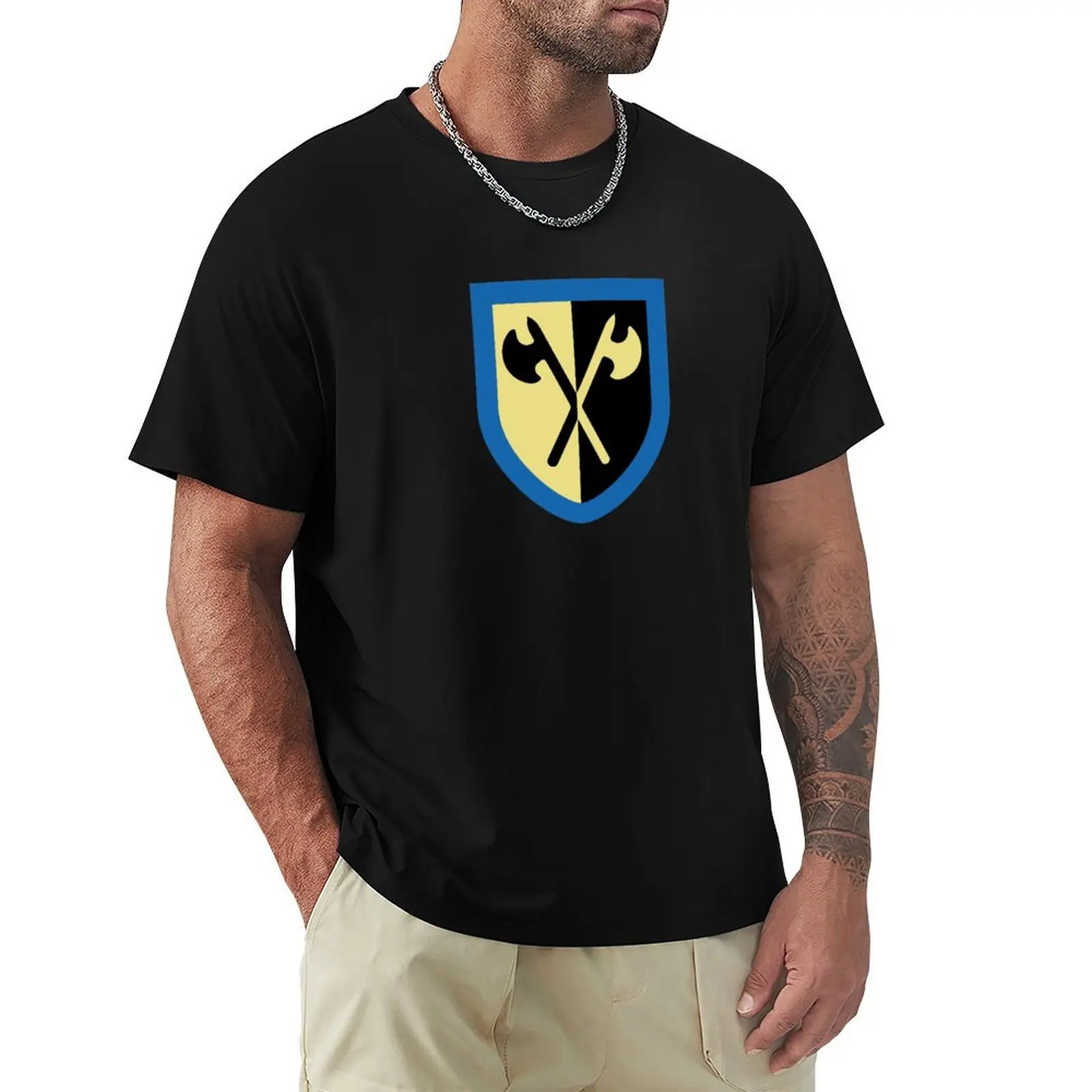 

Crusaders - Crossed Axes 1984 T-Shirt Soft Casual Short Sleeve Cotton Tee