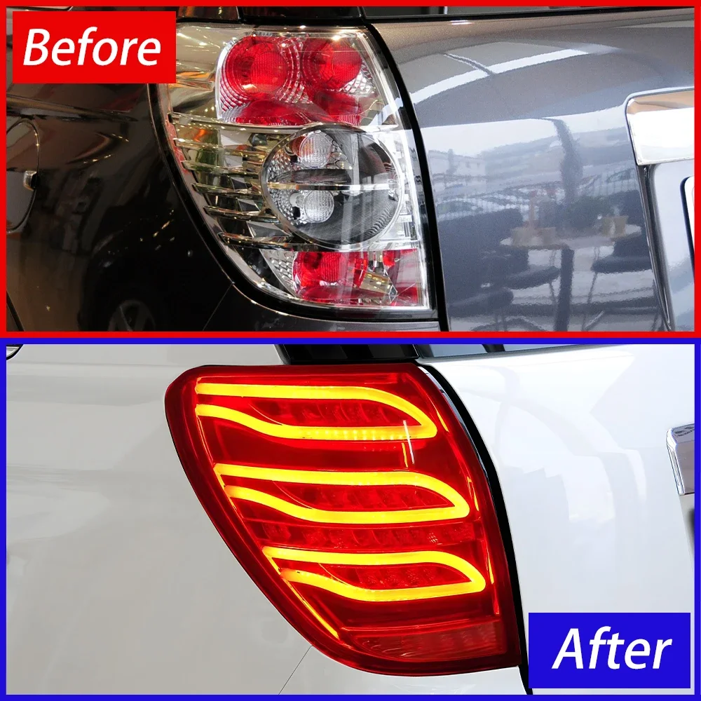 Car Taillights Assembly For Chevrolet Captiva 2008-2017 Auto Rear Back Lamps Upgrade LED Highlight Brake Lights Tool Accessories