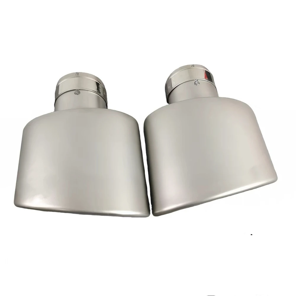 Automotive Parts Large Diameter Stainless Steel Sandblasted Exhaust Pipe Tail Throat Width 140mm Thickness 90mm