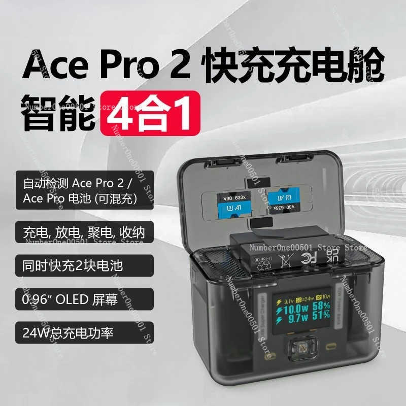 

Suitable for Shadow Stone Insta360 AcePro2 battery fast charging charger two-way intelligent charging housekeeper