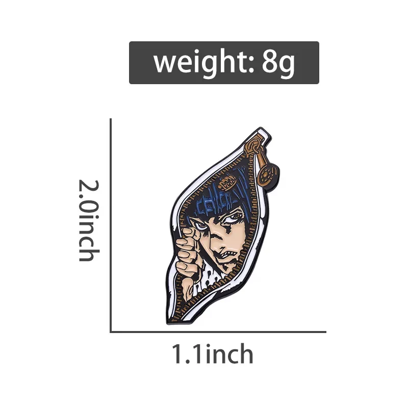 JOJO Japan TV Animation Brooches Lapel Badges Cartoon Comic Character Enamel Pins Custom Classic Jewelry Gift for Fans Friends