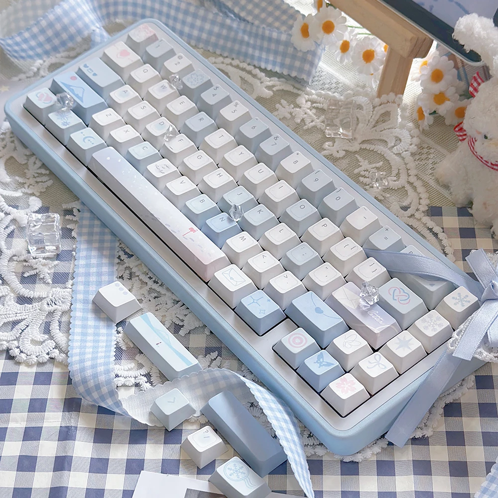 95 Keys Cherry Profile PBT Keycaps Love Letter Theme Key Caps for Gaming Mechanical Keyboard 61/64/68/75Keys AULA F75 Key Caps ﻿