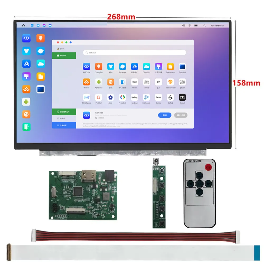 

11,6-дюймовый ЖК-экран, панель дисплея, HDMI-совместимая плата драйвера, контроллер, портативный модуль дисплея для дополнительного экрана компьютера