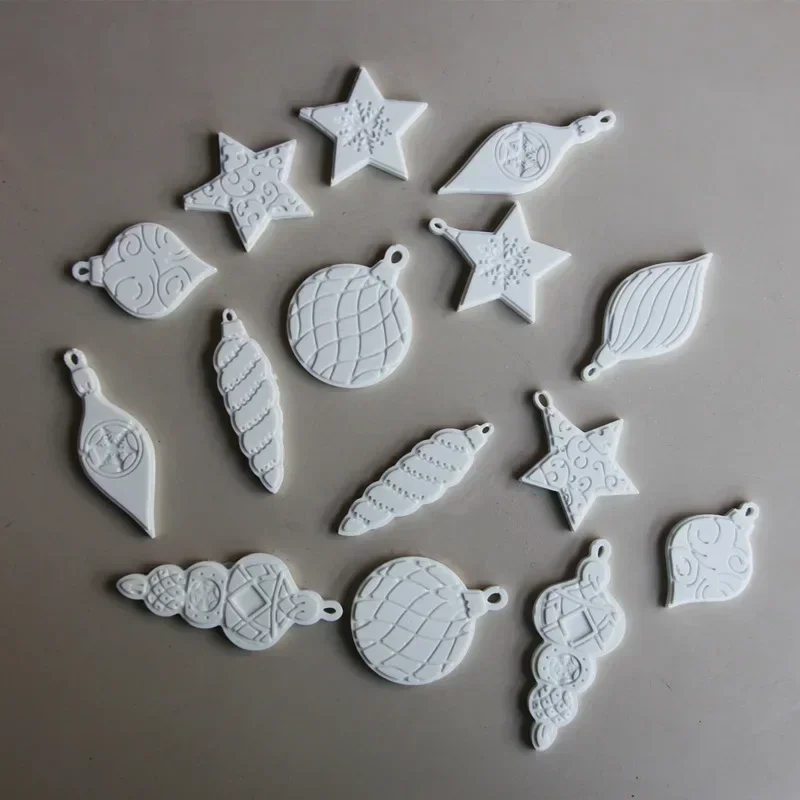 1 Pcs DIY Ocean Conch Starfish Gypsum Fragrance Stone Mold Christmas Star Snowflake Lamp Painting Hanging Silicone Mold