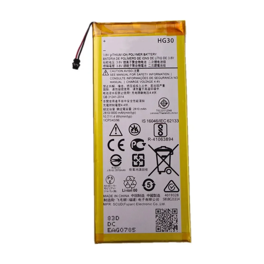 HG30 Battery For Motorola Moto G5s Plus XT1805 XT1806 XT1804 XT1791 XT1792 XT1793 XT1794 XT1795 3000mAh Phone Bateria + Tools