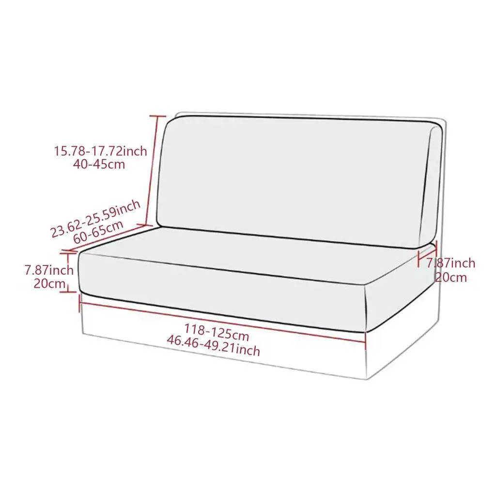 Durable PU Leather Cushion Cover Non Slip Sofa Protector for RV Dinette Car Bench Living Room Couch Cover