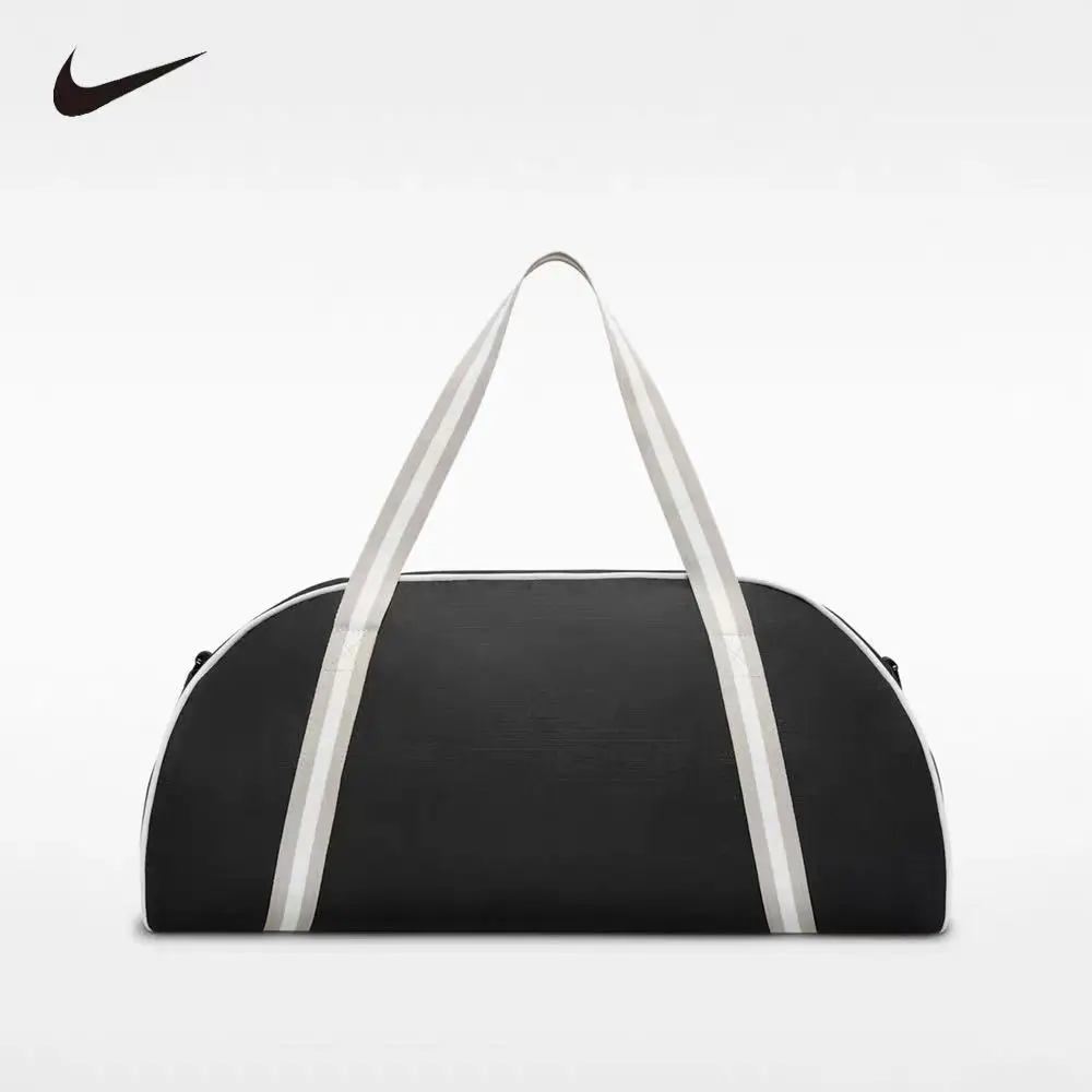 Nike DH6863-014 Portable Barrel Duffel Bag Adjustable Shoulder Crossbody Handbag Large Storage Gym Workout Training Bag