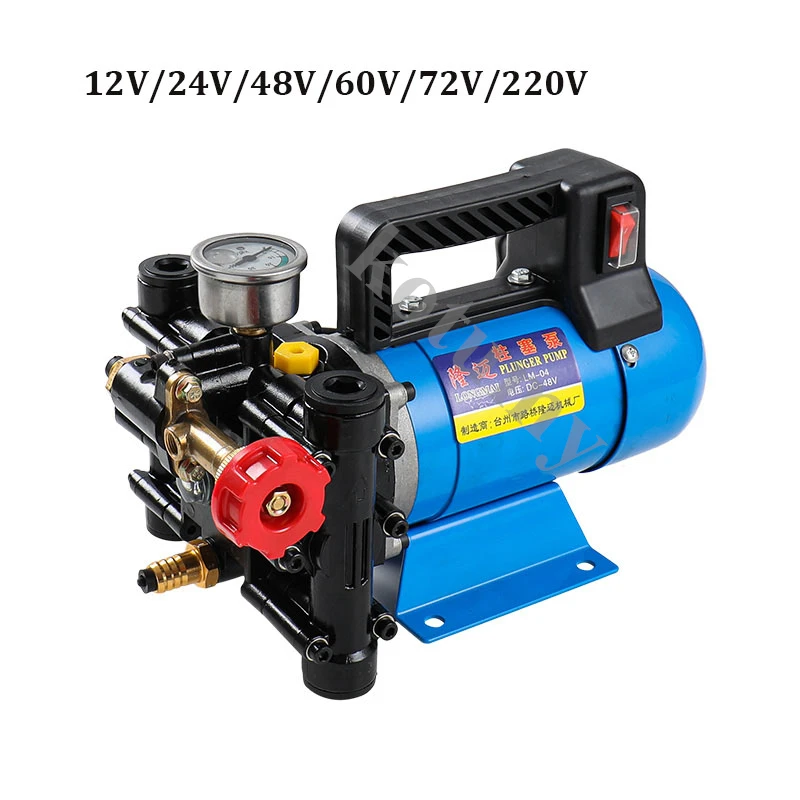 Agricultural Electric High Pressure Pump Portable Plunger Pump Fruit Tree Spraying Pump12V/24V/48V/60V/220V