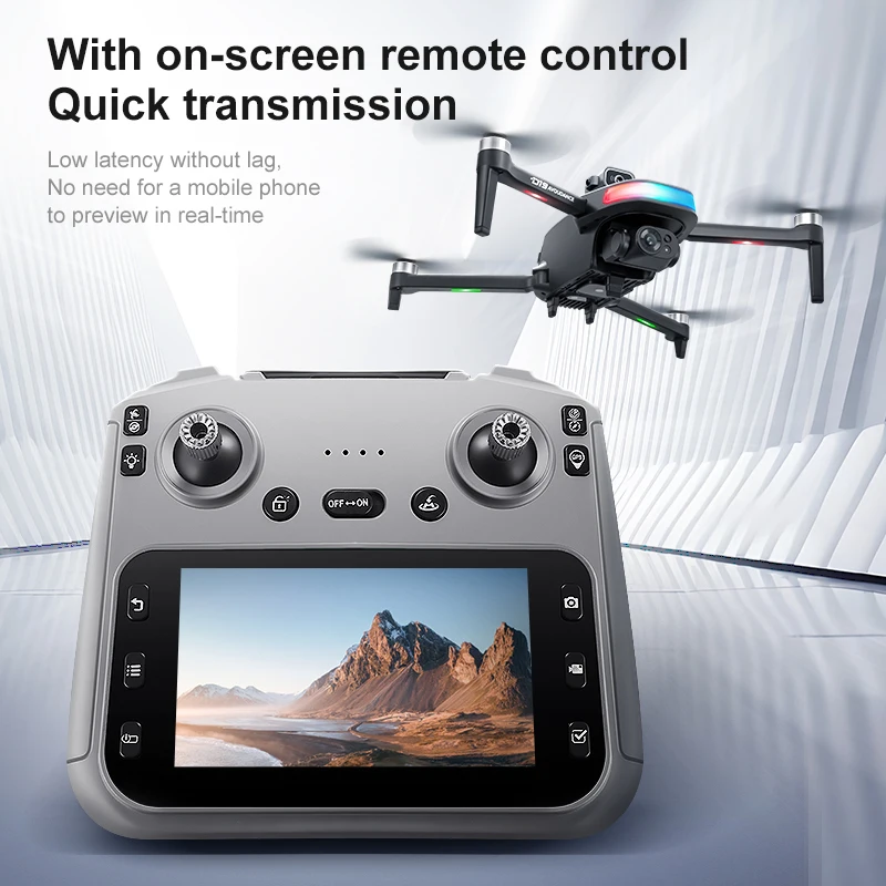 D19 GPS Drone 1080P كاميرا مزدوجة، تجنب العوائق الذكية، محرك بدون فرش، تحوم التدفق البصري، جهاز التحكم عن بعد مع الشاشة #3