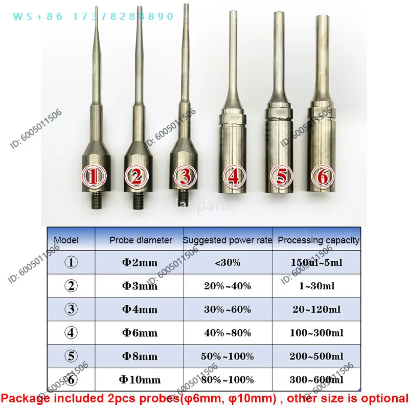 Lab Digital Handheld  Homogenizer Sonicator Cell Disruptor Mixer 800W