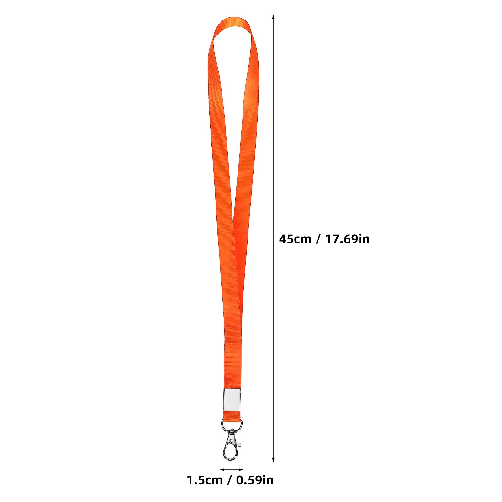 10Pcs Vibrant Color Rope Lanyards Bulk Lanyards for Men Women Students Office Staff Id Key Phone Badge Hanging Strap Flat Design