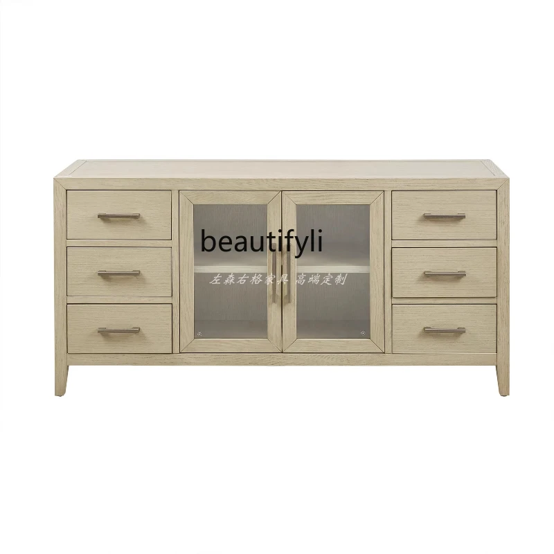 

American restaurant side, locker multi-function American simple wine cabinet side cabinet