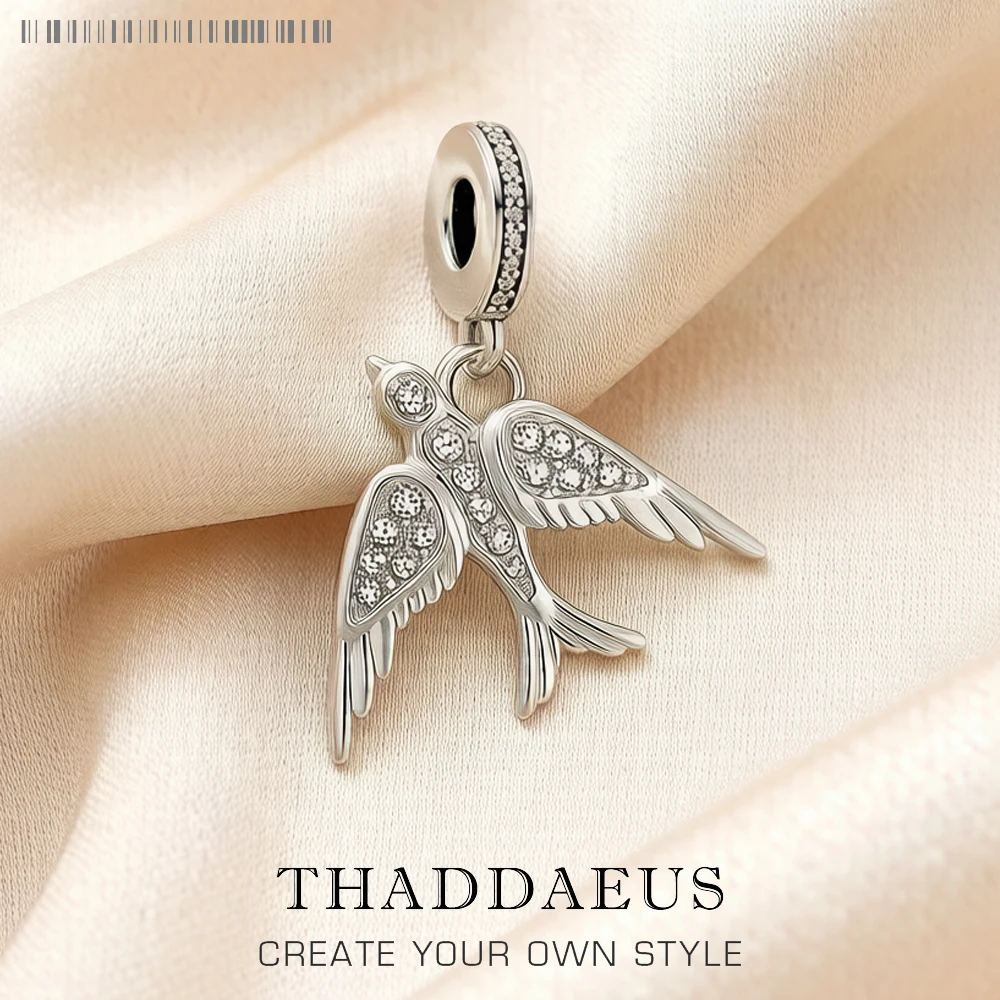 Charm Pendant Bird Swallow Women 2023 Summer Brand New Trendy 925 Sterling Silver Hope And Loyalty Gift