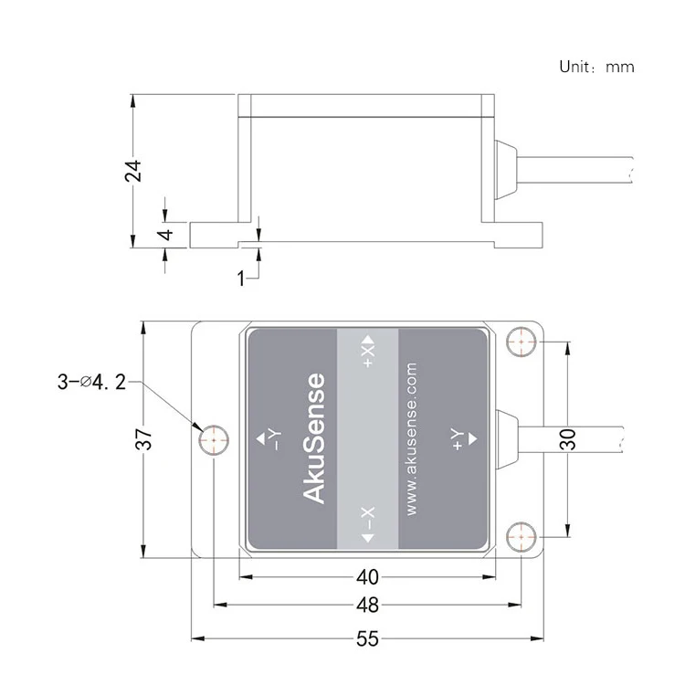 Sense MJL326T-10-A1 DualAxis Measurement Vibrationssensoren