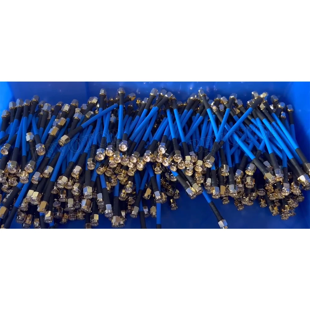 1Pcs RG-402 SMA Male Plug to SMA Male/Female Connector Blue RG402 Semi Flexible High Frequency Coaxial Cable 50 Ohm 10cm-20m