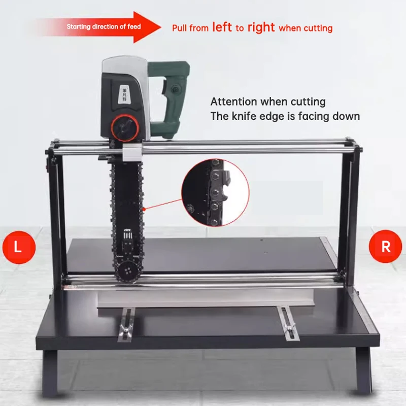 Tronçonneuse électrique de bureau 2400W, scie à découper manuelle pour briques aérées, Machine de découpe de briques légère en mousse, outils électriques ménagers