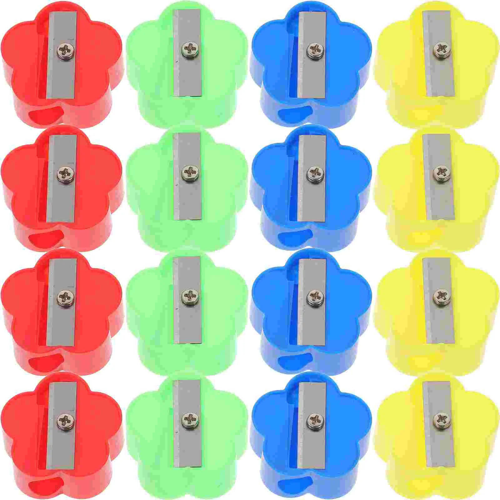 

40 Pcs Glow Sticks Mini Single Hole Pencil Sharpener Lead Pencils Bulk Sharpeners