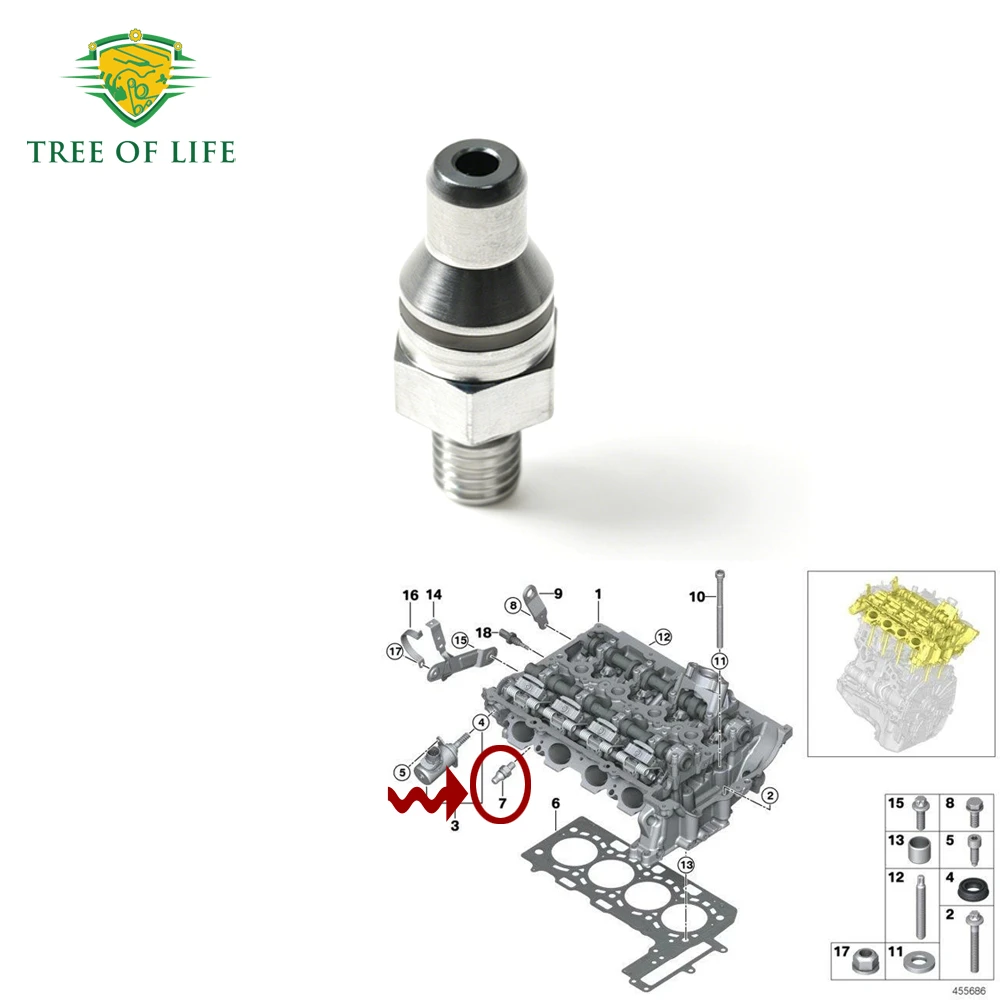 Engine Ventilation Connection O-Ring 11128626622 For BMW 1 2 3 4 5 7 Series F20 F22 F30 F32 F33 F36 G21 G30 G31 G32 B48 B38 B46