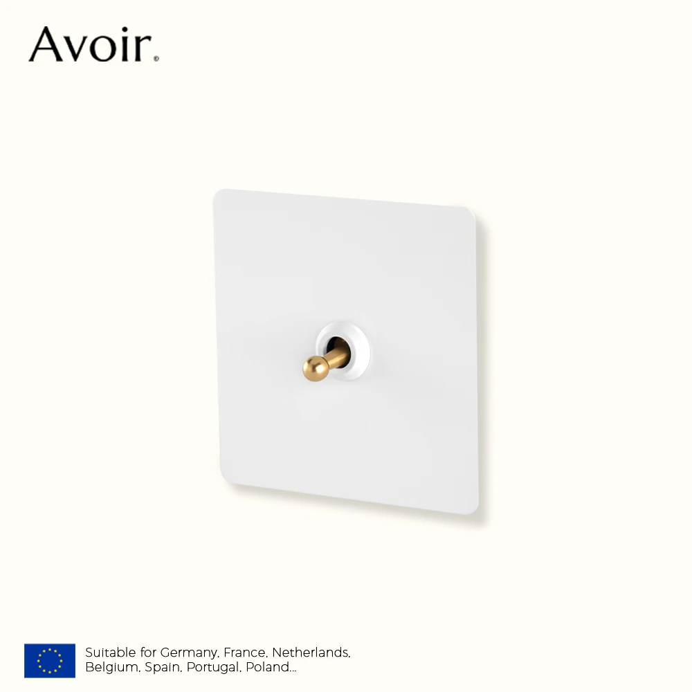 

Avoir White Sockets And Switches Retro Switch Button 220V Light Switch Dimmer Toggle Switches 220V Stainless Home Improvements