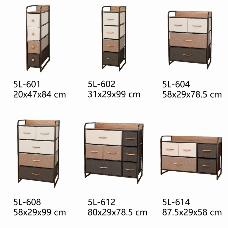 High quality household baby dresser drawer organizer 6 drawers of chest