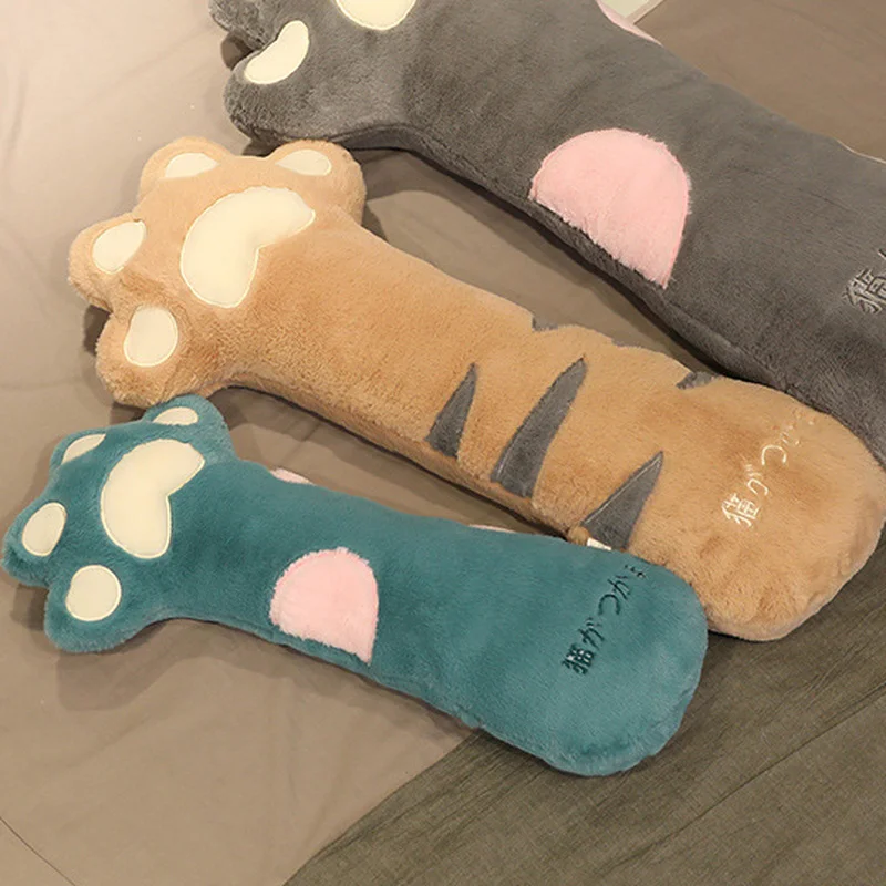 Cute Cat Paw Long Pillow,Soft Plush Stuffed Sleeping Pillow,Plush Doll Toy,Side Sleeping Cushion,Sleeping Doll 70/90/140cm