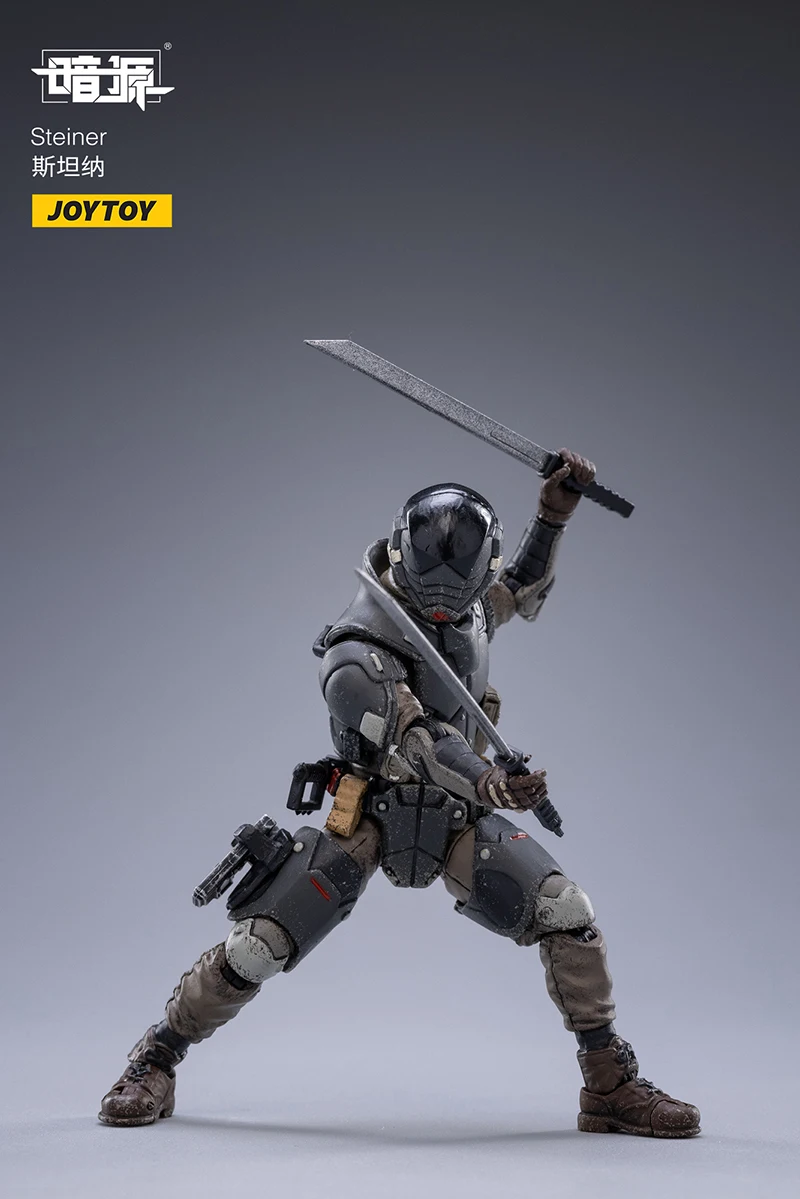 Joytoy 1/18 figura de ação fonte escura personagens trio brinquedo soldados anime estatuetas modelo militar para coleção hobby