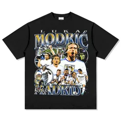 Summer Luka Modric Croatia printing Cotton T-Shirt Football sports Short-sleeved top Soccer fans Crew neck Tees