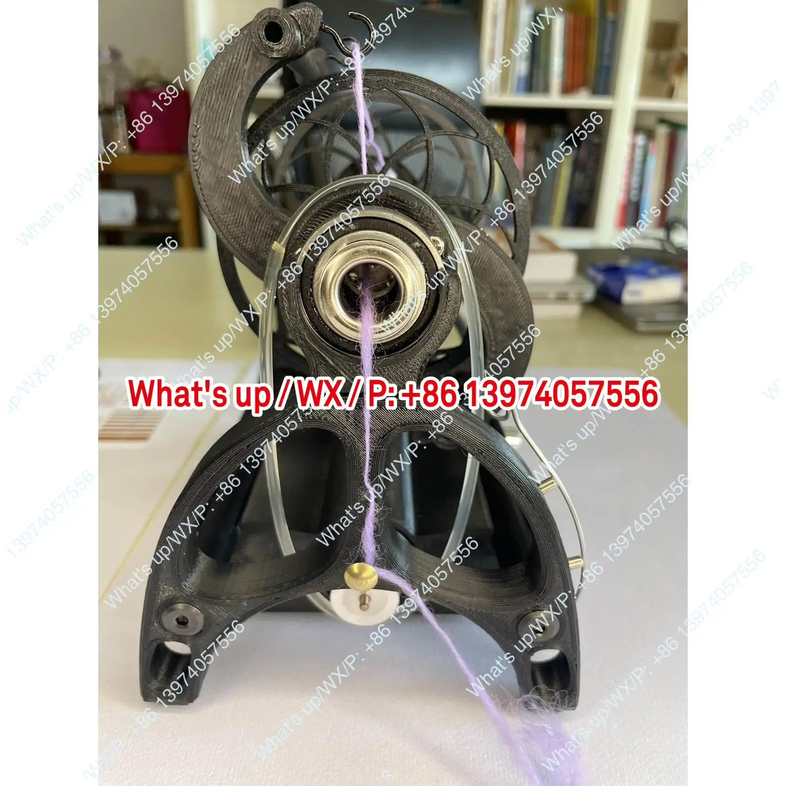 Household mini electric spinning wheel installation-free speed adjustable 12V dog hair wool, single strand wool