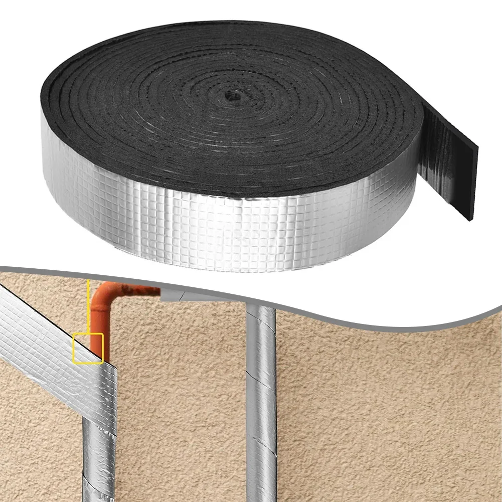 

Outdoor Pipe Insulation Tape For Winter Freeze Protection Pipe Wrap Insulation Tape Heat Preservation, Waterproof, Fireproof