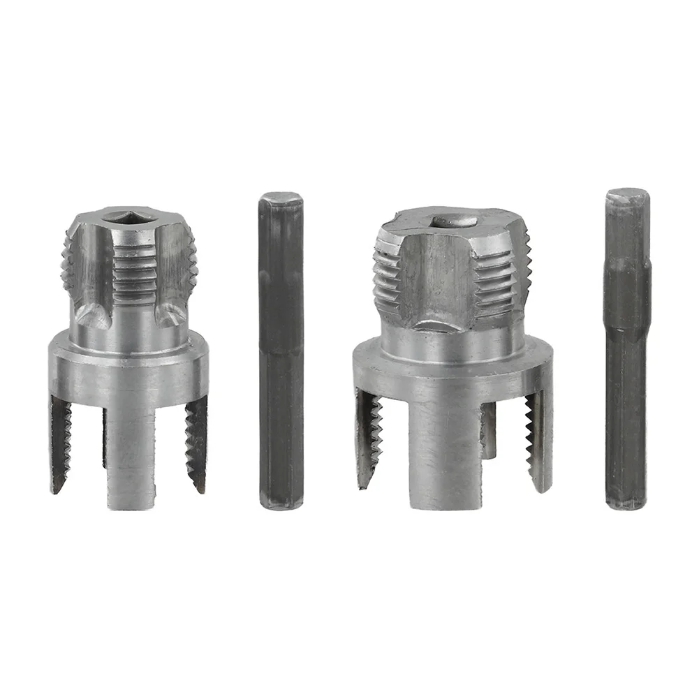 /3-in-1 /Pipe /Threader Kit Internal External Step Drill Bit Set For 1/2 3/4 Inch Plastic Metal Pipe Threading Reaming Tool