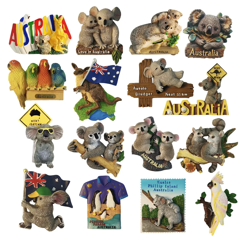 Oceania Australia 3D Fridge Magnets Tourism Souvenir Refrigerator Magnets Sticker Collection Handicraft Gift Decoration Articles