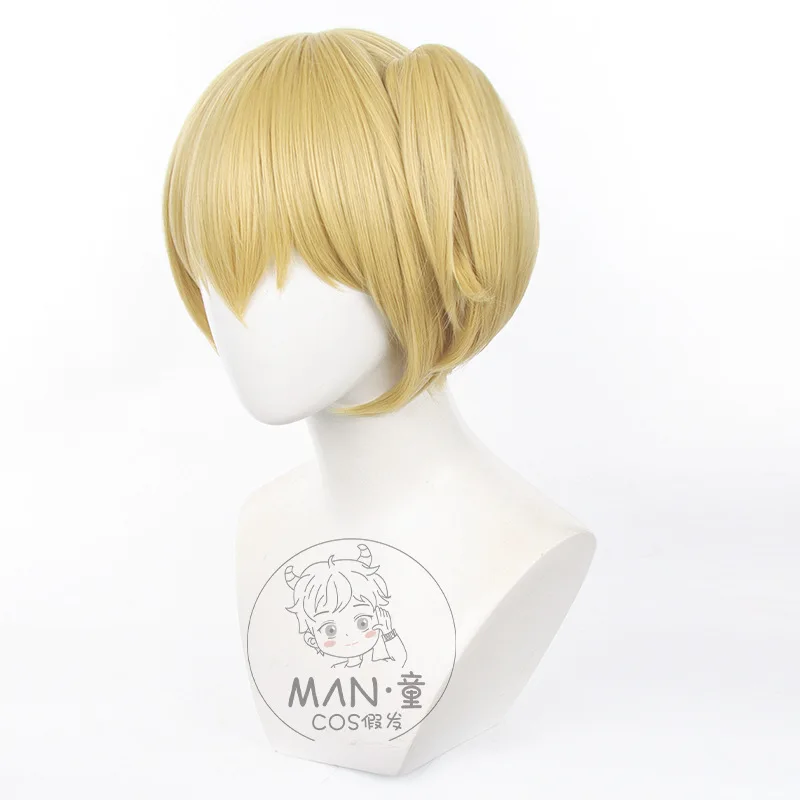 هايكيو!! Kiyoko Shimizu شعر مستعار تأثيري الشعر القصير محاكاة فروة الرأس النمر كليب ذيل حصان هالوين