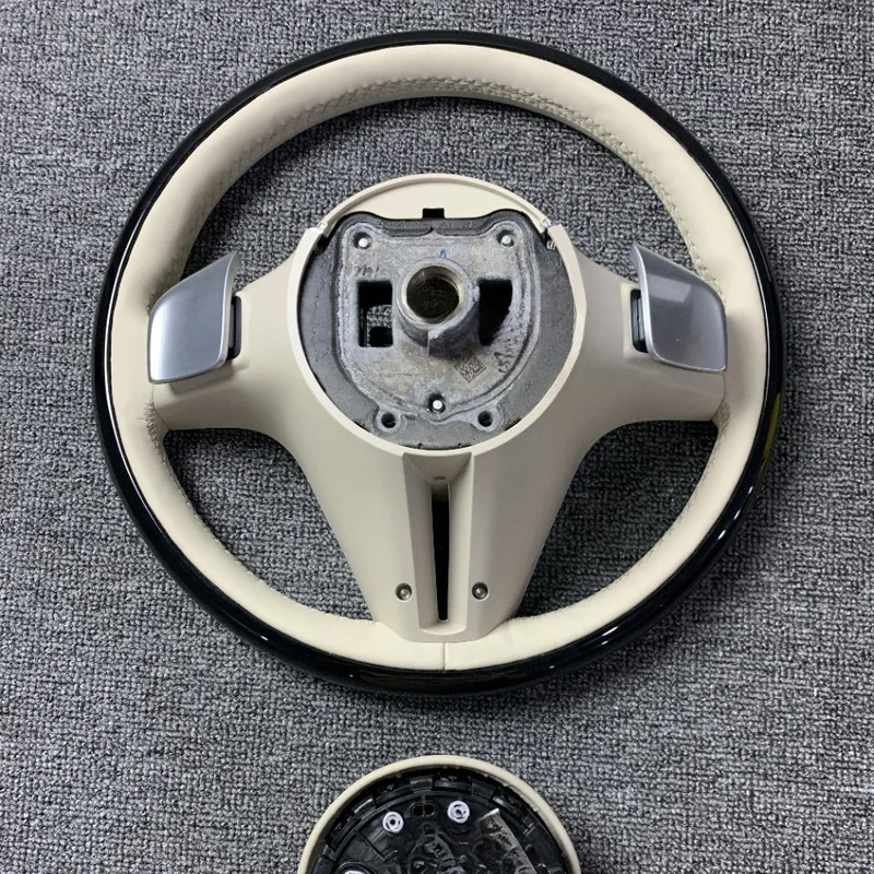 For Mercedes Benz S Class S400L S350L Maybach Old To New Special Wood Grain Steering Wheel Assembly With Horn Shell